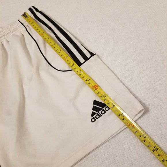Adidas White Shorts Climalite Vintage Basketball Soccer Track or Running Shorts - Picture 10 of 13